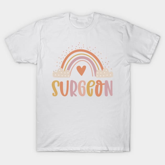 Surgeon - boho casual over the rainbow Design T-Shirt by best-vibes-only